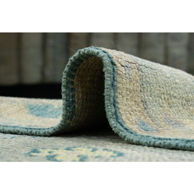 Gray Turkish Oushak Runner Rug 2'9" x 9'5" #17211 For Sale - Image 8 of 8