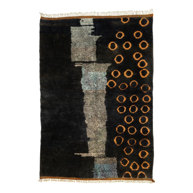 Hand-Knotted Wool Rug by Azele Studio For Sale