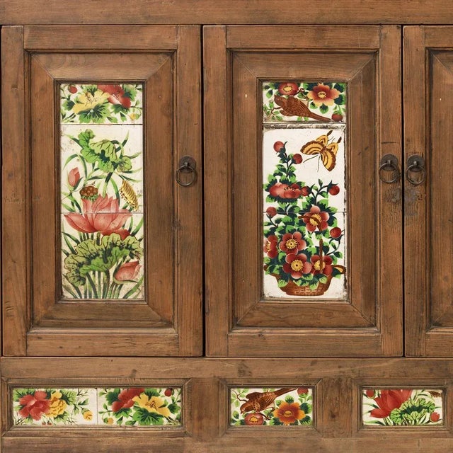 Wood Chinese Painted Elm Sideboard For Sale - Image 7 of 13