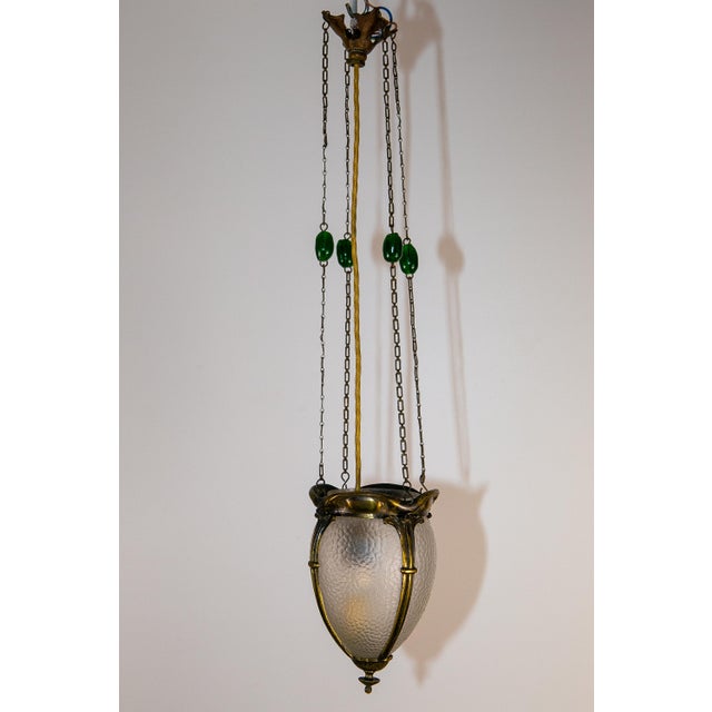 Gold Art Nouveau Lamp, France, 1910s For Sale - Image 8 of 8