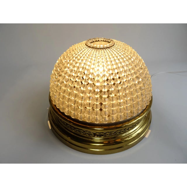 French Plafoniére Ceiling Light in Brass, 1890s For Sale - Image 6 of 10