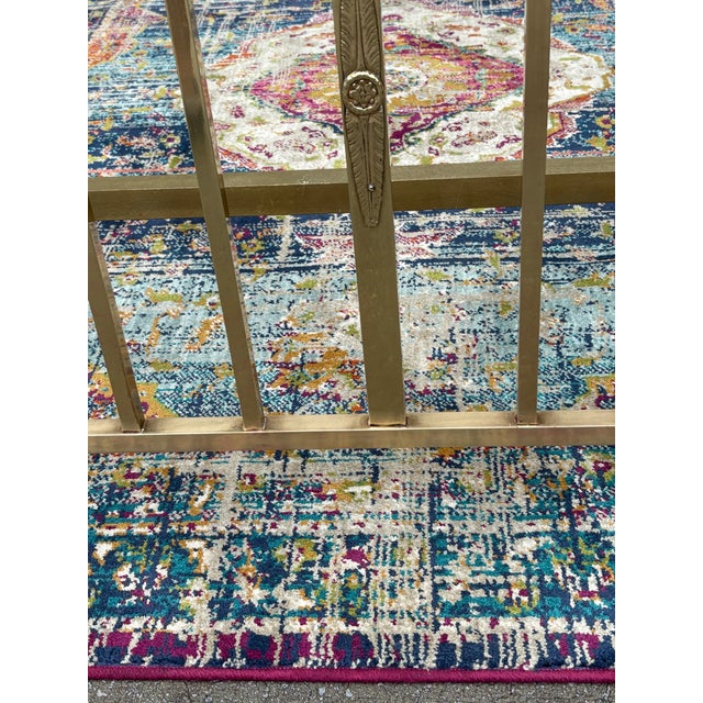 1970s Vintage Twin Size Brass Bed For Sale - Image 5 of 14