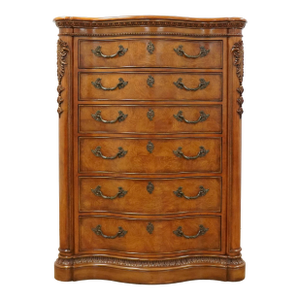 Vintage Traditional Serpentine 6-Drawer Chest