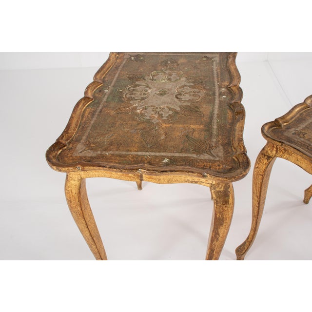Vintage Italian Florentine Nesting Tables, Set of 3 For Sale - Image 12 of 13
