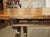 A 1900s Spanish Library Table Desk With Iron Stretchers, Shallow Frieze Drawers For Sale - Image 17 of 18