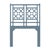 Chinoiserie Lattice Back Standard Bed Twin, Regatta Blue For Sale - Image 3 of 6
