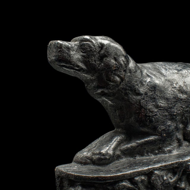 1910's Small Antique Dog Door Stop For Sale - Image 6 of 8