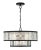 Antiqued mirror makes a stunning statement in this two-tier, four-light drum chandelier. The Charlotte ceiling light...