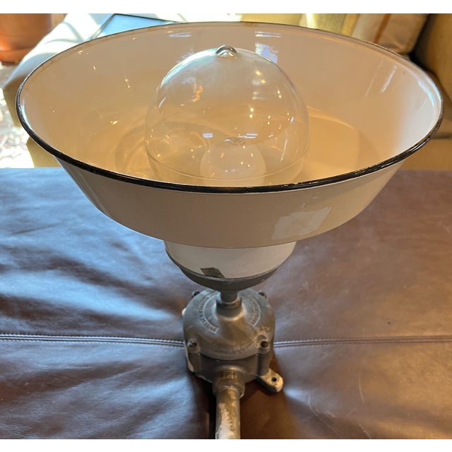 Industrial 1940s Crouse-Hinds Vintage Vdb Industrial Light Pendant Fixtures - Set of 3 For Sale - Image 3 of 12