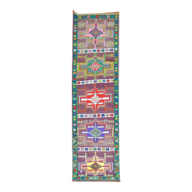 Vintage Turkish Anatolian Long Runner - 3' x 11'2" For Sale