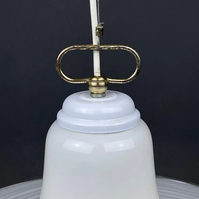 Swirl Murano Glass Pendant Lamp from Vetri Murano, Italy, 1970s For Sale - Image 7 of 13