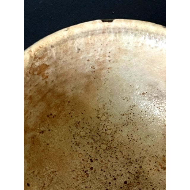 Asian Korean Ceramic Buncheong Ware Tea Bowl Early Joseon Dynasty For Sale - Image 3 of 13