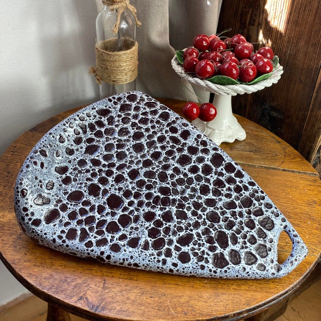 1950s Ceramic Plate from Le Vaucour, Vallauris, 1950s For Sale - Image 5 of 10