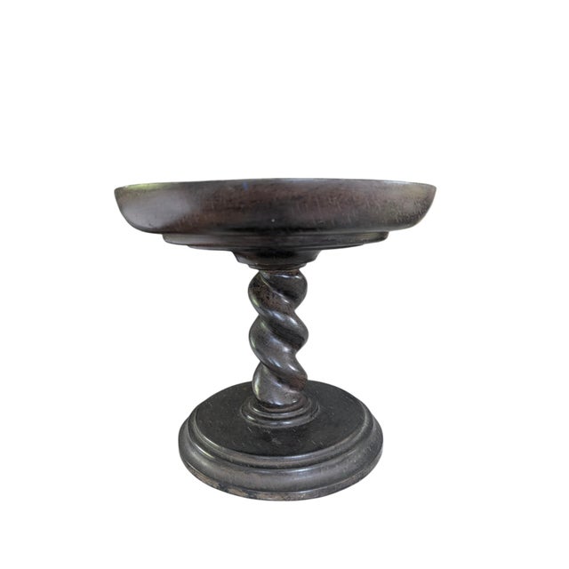Barley Twist Decorative Pedestal Bowl For Sale - Image 10 of 14