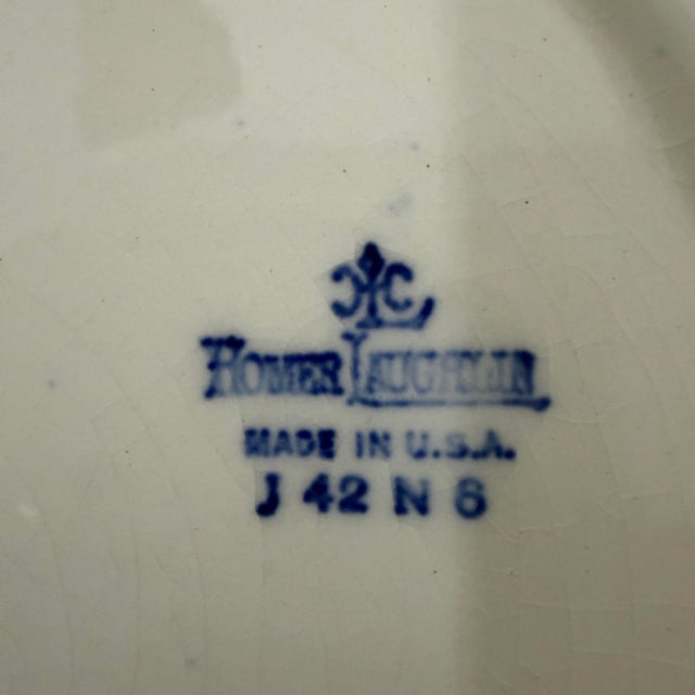 Chinoiserie Vintage Homer Laughlin Blue Willow Platter, United States For Sale - Image 3 of 3