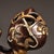 Metal Gilt Bronze Monkey & Peach Incense Burner – Figural Censer, 2.4 LBS For Sale - Image 7 of 10