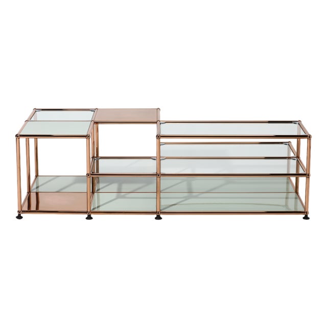Modular Copper Coffee Table by Fritz Haller & Paul Schärer for Usm Haller, 2023 For Sale