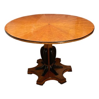 Austrian Biedermeier Revival Sunburst Center Table. Early 20th Century. For Sale