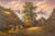 Autumn Mountain Landscape (101) Shumu Fu Size: 27 in. x 39.25 in. Oil on Canvas Illuminated by sunlight through the dense...