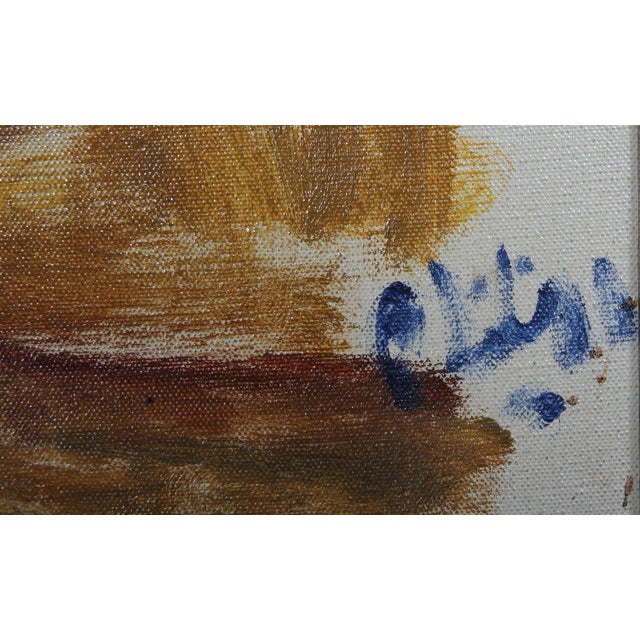 Modern Robert Philipp, Seated Girl, Oil Painting For Sale - Image 3 of 3