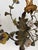 19th Century Big Italian Tole and Porcelain Flowers Polychrome Sconces 3 Lights For Sale - Image 9 of 10