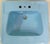 1960s 1965 Vintage Unused "Standard" Regency Blue Vitreous China Rectangle Drop-in Sink For Sale - Image 5 of 15