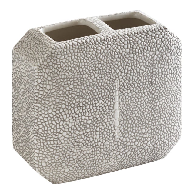 Shagreen Bath Accessories Toothbrush Holder For Sale