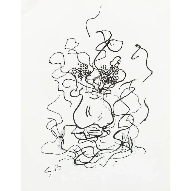 Georges Braque 1987 After Georges Braque for Verve "Vase and Flowers", Second Edition Print For Sale - Image 4 of 6