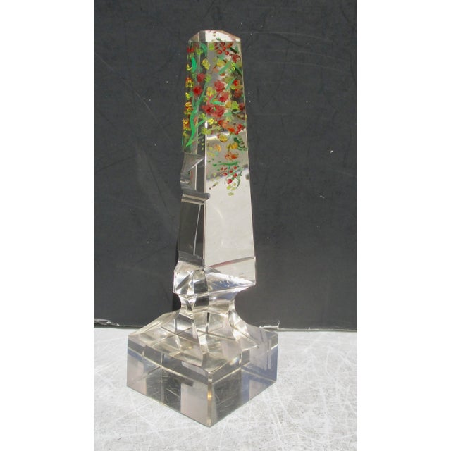 Late 19th Century Victorian Crystal Obelisk Optical Trick. Topiary For Sale - Image 5 of 7