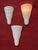 White Large Murano Glass Wall Lamps from Leucos, 1980s, Set of 3 For Sale - Image 8 of 18