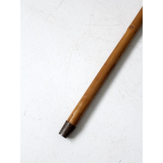 Wood Antique Bamboo Cane For Sale - Image 7 of 8