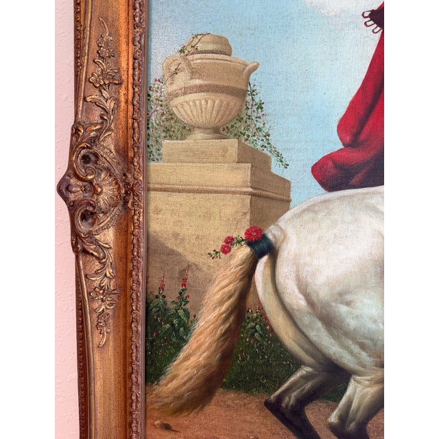 This magnificent large-scale oil on canvas is an outstanding example of European academic painting, created in the late...