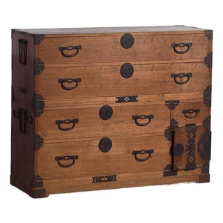 Antique Japanese Tansu in Wood For Sale