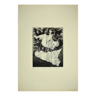 Leo Guida - The Giant Tifeo - Original Etching - 1975 For Sale