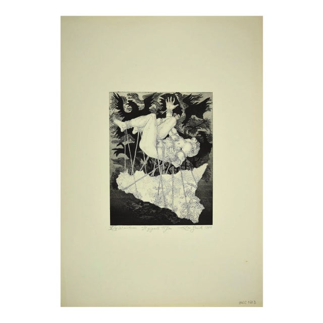 Leo Guida - The Giant Tifeo - Original Etching - 1975 For Sale