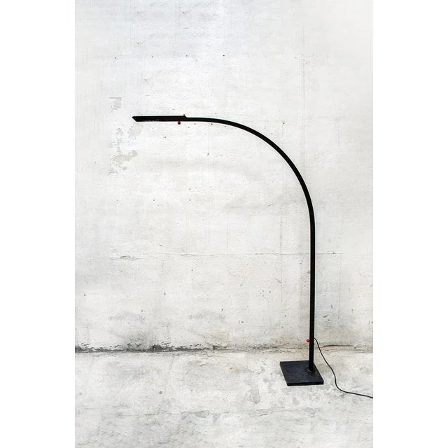 Black Floor Lamp by Gianfranco Frattini for Relco Milano, Italy, 1980s For Sale - Image 8 of 8