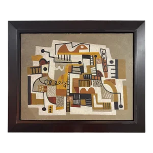 Noted Palm Springs Artist Gary Janis Framed Abstract 2013
