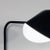Industrial Mid-Century Modern Black Anthony Wall Lamp with White Fixing Bracket by Serge Mouille For Sale - Image 3 of 10
