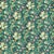 Morris & Co Golden Lily Fabric in Galactic Ink For Sale