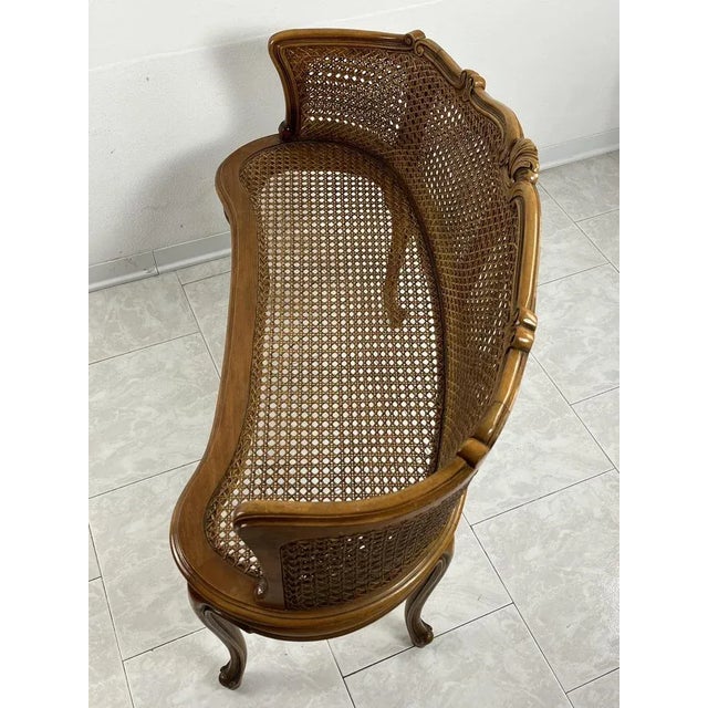 Small Wooden Sofa with Vienna Straw, 1990s For Sale - Image 10 of 12