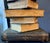 Vintage Regency Faux Stacked Books Side Table – Trompe L’Oeil Library Accent For Sale - Image 4 of 7