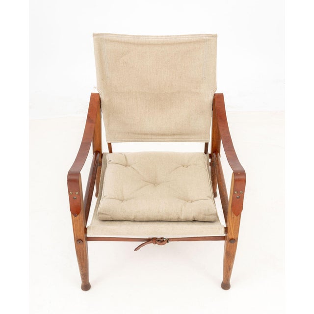 Kaare Klint Model Kk47000 Safari Lounge Chair For Sale In New York - Image 6 of 8