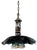 Black Mid 20th Century Hollohaza Porcelain Pendant Light For Sale - Image 8 of 18