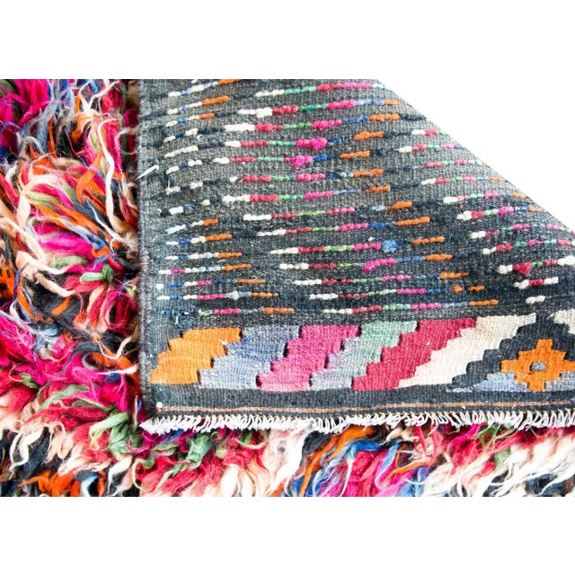 Mid 20th Century Vintage Persian Tulu Rug For Sale - Image 12 of 13