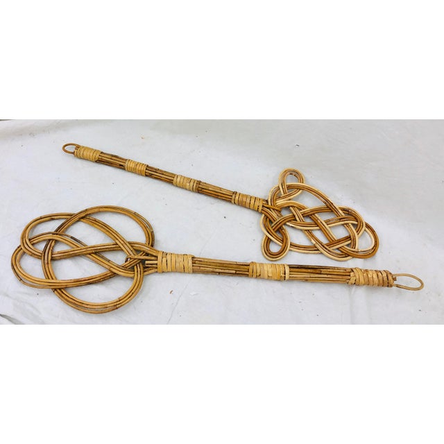 Pair Antique Bent Bamboo Rug Beaters Chairish