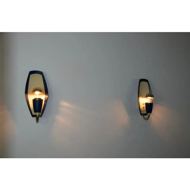 Mid-Century Brass Wall Lamps, Italy, 1960s, Set of 2 For Sale - Image 15 of 17