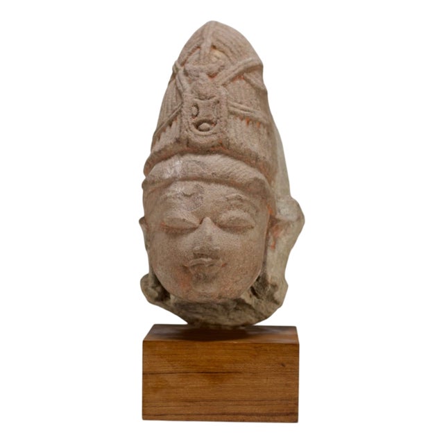 Central Indian Artist, Shiva Head, 10th Century, Stoneware For Sale