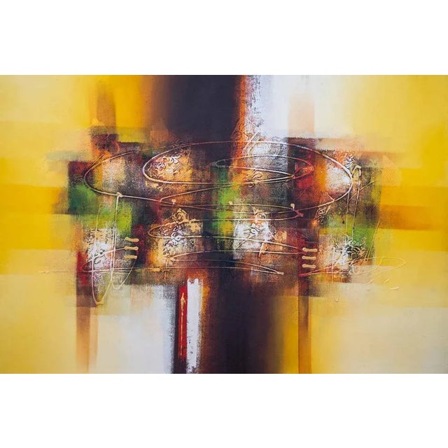 Abstract Composition, Acrylic on Canvas, 2000 For Sale - Image 3 of 11