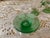 1940s Vintage Art Deco Uranium Glass Aperitif Glasses With Emerald Green Bases - Set of 10 For Sale - Image 5 of 6