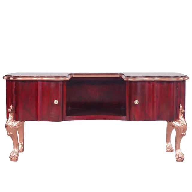 Antique Baroque Style Italian Dressing Table For Sale - Image 5 of 13